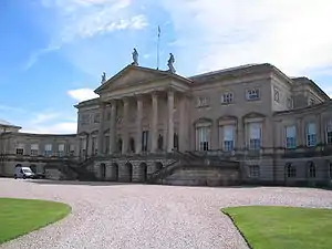 Kedleston Hall north front by architect Matthew Brettingham