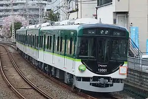 4-car set 13001 in April 2012