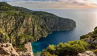 Image 39Butterfly Valley on the Turkish Riviera. (from Geography of Turkey)