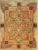 Carpet page from the Book of Kells