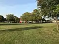 Oregon Square Open Space, with the Kelvin Parade shops at the far end