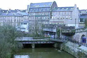 The remains of Kelvinbridge station in March 2007