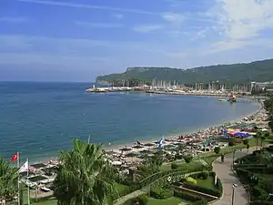 Image 42Beaches and marina of Kemer near Antalya on the Turkish Riviera (from Geography of Turkey)