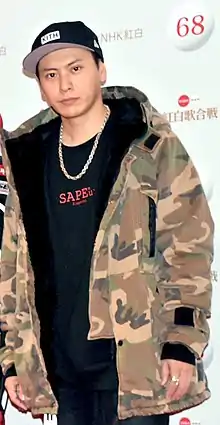 Kenjiro Yamashita at the 68th Kohaku Uta Gassen Festival 2018