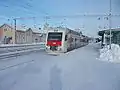 A northbound Z-line train in track four.