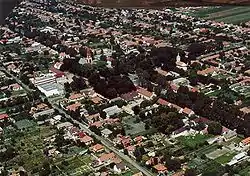 Aerial view of Kerekegyháza