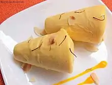 Saffron- and mango-flavoured kulfi