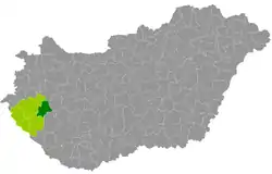 Keszthely District within Hungary and Zala County.