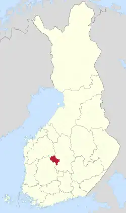 Location of Keuruu in Finland