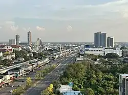 Aerial view of Khon Kaen City