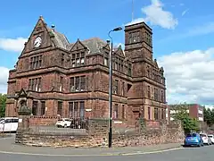 The "old building" of the former Kilmarnock Academy which dates back to the late 1800s