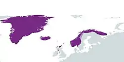 Norway at its greatest extent, around 1263