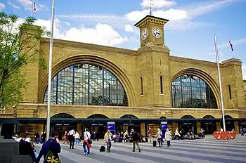 Image 5The south façade of King's Cross railway station London terminus of the East Coast Main Line.