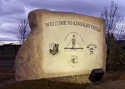 The entrance sign at Kingsley Field ANGB