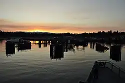 Kingston Ferry Terminal at dusk