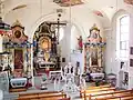 Interior of the church