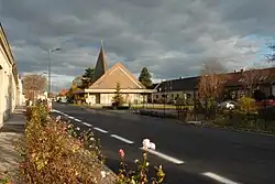 Church in the center of the village