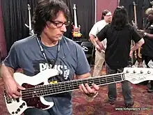 Powers with his custom Alleva Coppolo LG5 Bass