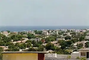 Overview of Kismayo.