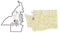 Location of Erlands Point-Kitsap Lake, Washington
