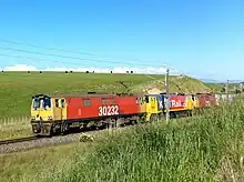 Freight train north of Fielding 2010