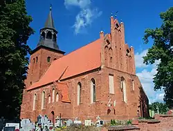 Gothic Saint Catherine church in Klonówka