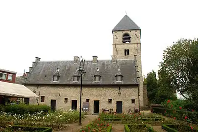 The "Kluis" and the tower of the Church of St. Peter and St. Paul in Lower Heembeek