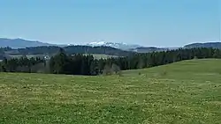 Knížecí stolec, the highest point of Boletice