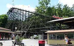 Phoenix, built in 1947, at Knoebels Amusement Resort in Elysburg, Pennsylvania, United States.