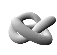 A Trefoil knot, drawn by Euler