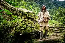 Portrait of a Koguis shaman at Ciudad Perdida