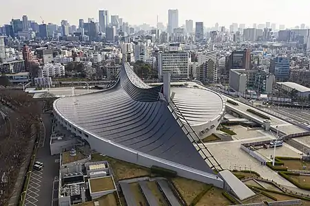 Yoyogi National Gymnasium in Tokyo, 1964 (Kenzo Tange)