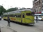 Yellow tram