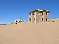 Abandoned houses in Kolmanskop.