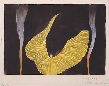 Dance by Koloman Moser (1902), inspired by dancer Loïe Fuller