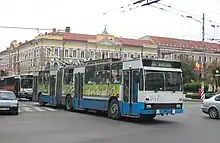 A Rocar bodied DAC trolley bus