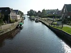 View of the Kommerzijlsterdiep in Kommerzijl