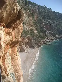 Pasjača Beach viewed from the cliff