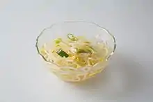 Kongnamul-naengguk (cold soybean sprout soup)