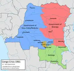 Free Republic of the Congo in red (1961)