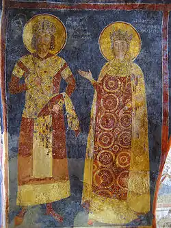 A fresco in a church