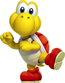 A red Koopa Troopa