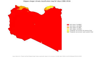 Image 14Libya map of Köppen climate classification (from Libya)