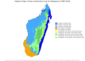 Image 9A Köppen climate classification map of Madagascar (from Madagascar)