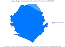 Image 18Sierra Leone map of Köppen climate classification (from Sierra Leone)