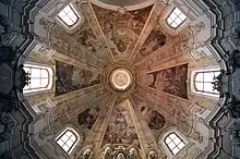 Dome by Pompeo Ferrari with frescos by Jerzy Wilhelm Neunhertz