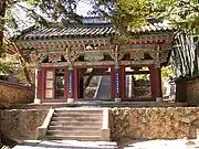 Beomeosa's third gate, Beomeosa Burimun, or Gate of Non-Duality was originally built in 1699. This is the final gate before entering the main temple compound symbolizing the concept that the realm of the Buddha and this world are the same.