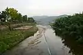 Namcheon Stream in Gyeongju, a tributary steam of Hyeongsan River