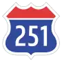 Expressway No.251 shield}}