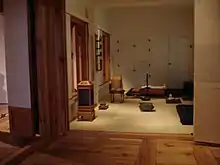 Traditional Korean sarangbang (study room) interior